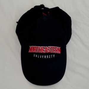 Baseball Cap - Black Northeastern University Logo